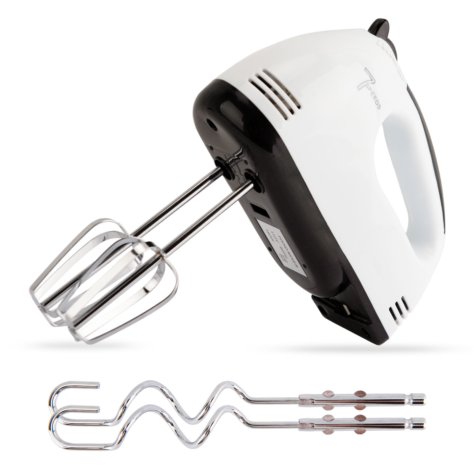 Reppkyh Stainless Steel Turbo Electric Whisk Mini Hand Mixer with 2 Pieces  Beaters and Dough Hooks price in UAE,  UAE